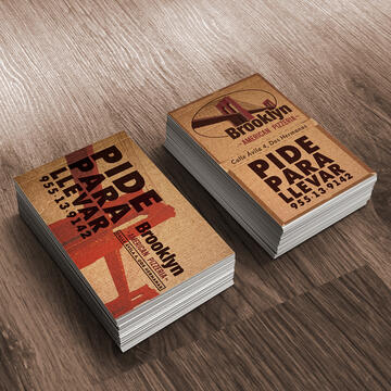 Brooklyn Pizzeria Business Cards